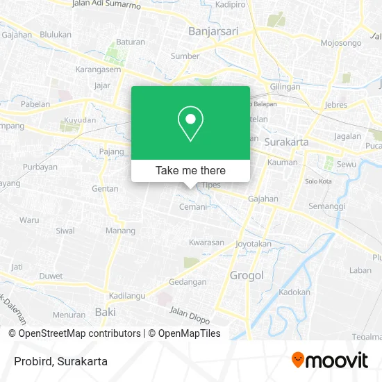Probird map