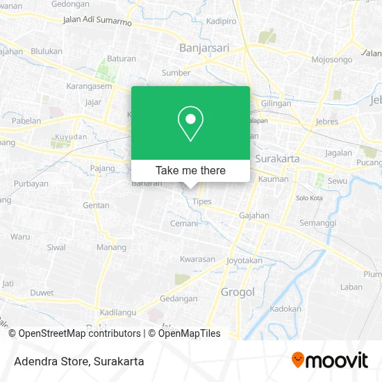 Adendra Store map