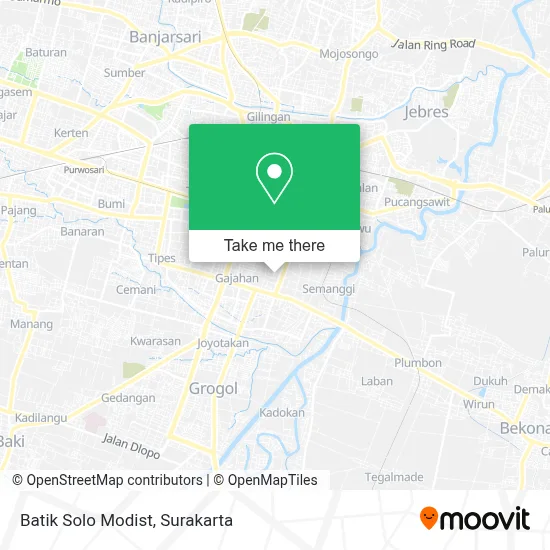 Batik Solo Modist map