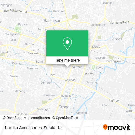 Kartika Accessories map