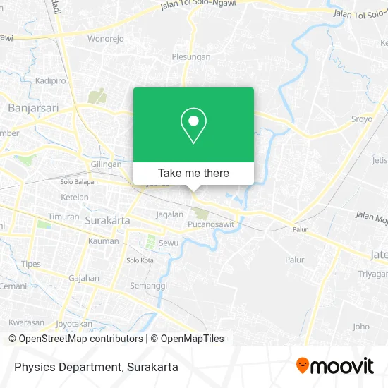 Physics Department map