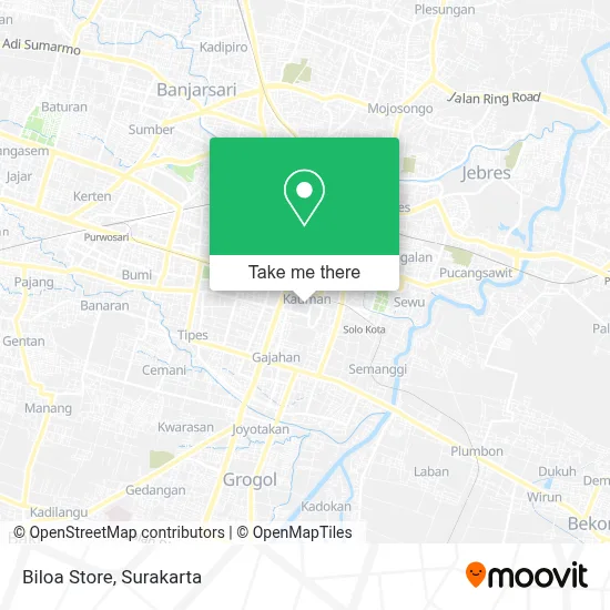 Biloa Store map