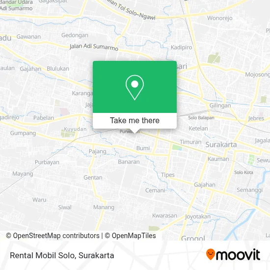 Rental Mobil Solo map