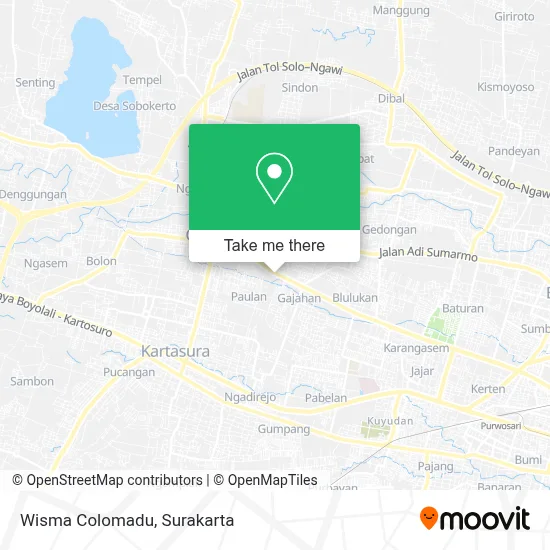 Wisma Colomadu map
