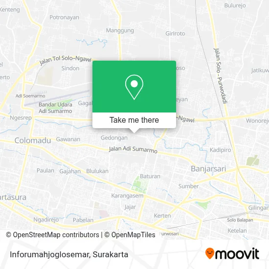 Inforumahjoglosemar map