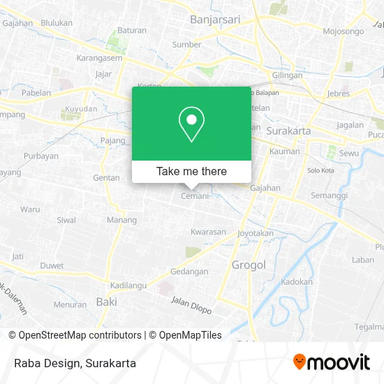 Raba Design map
