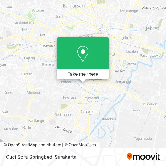 Cuci Sofa Springbed map