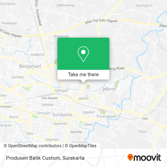 Produsen Batik Custom map