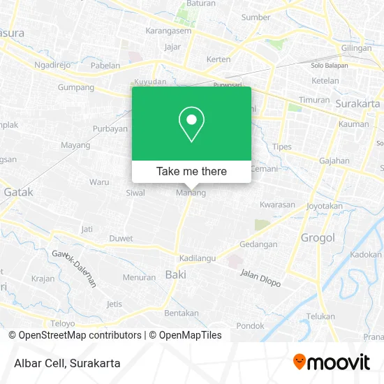 Albar Cell map