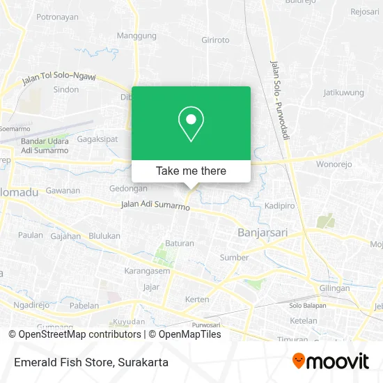Emerald Fish Store map