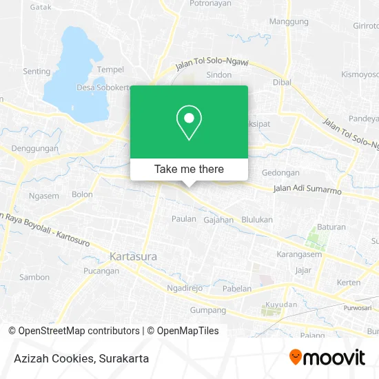 Azizah Cookies map