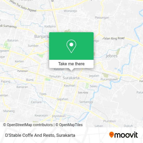 D'Stable Coffe And Resto map