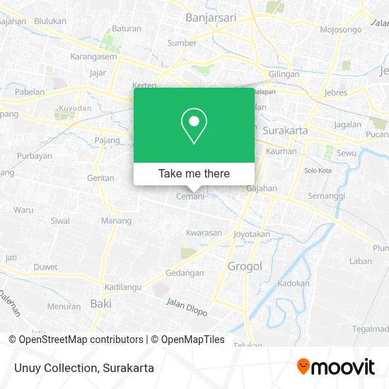Unuy Collection map