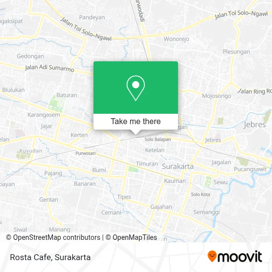 Rosta Cafe map