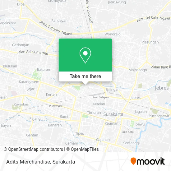 Adits Merchandise map