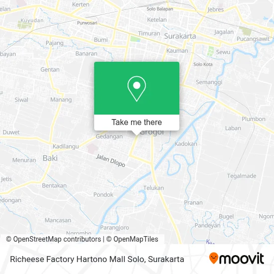 Richeese Factory Hartono Mall Solo map