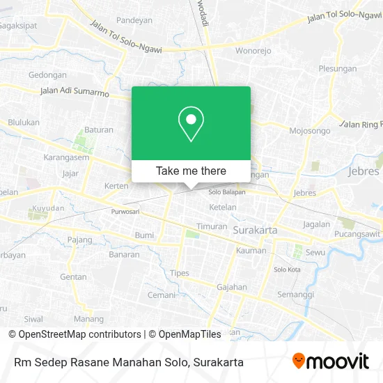Rm Sedep Rasane Manahan Solo map