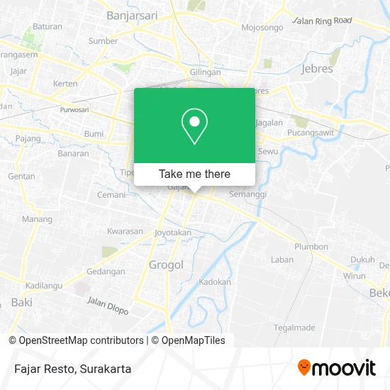 Fajar Resto map