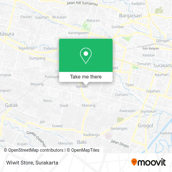 Wiwit Store map