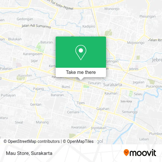 Mau Store map