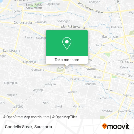 Goodells Steak map