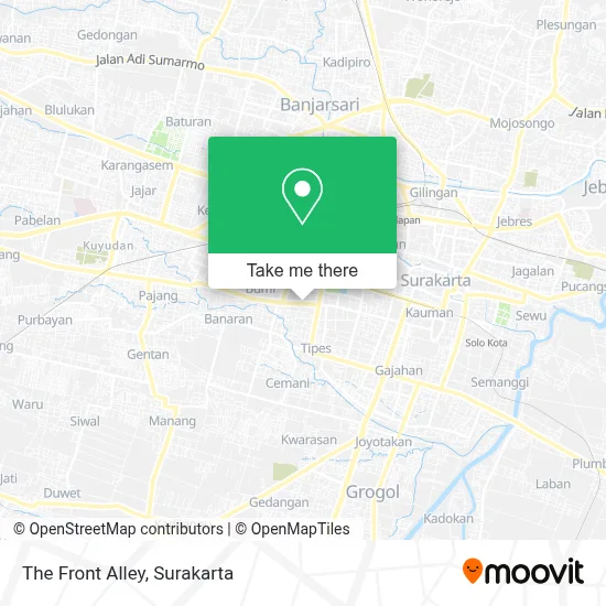 The Front Alley map