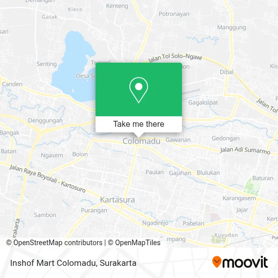 Inshof Mart Colomadu map