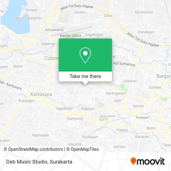Deb Music Studio map