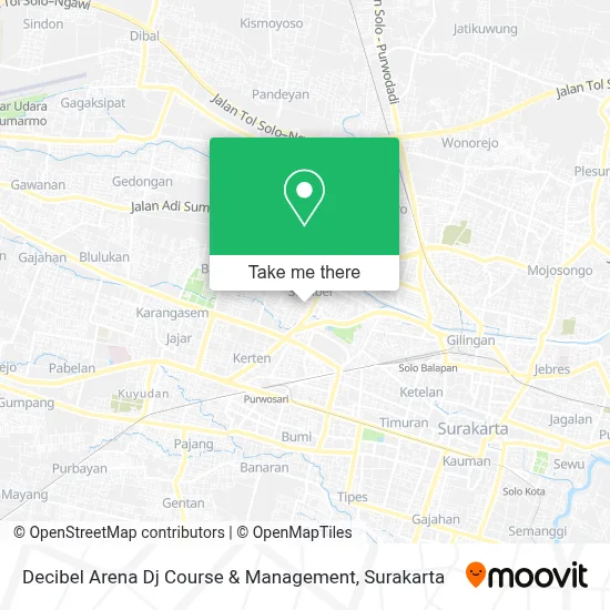 Decibel Arena Dj Course & Management map