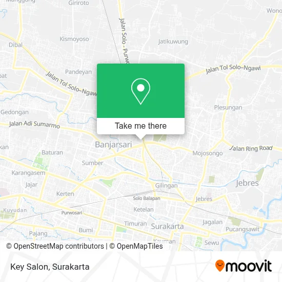 Key Salon map