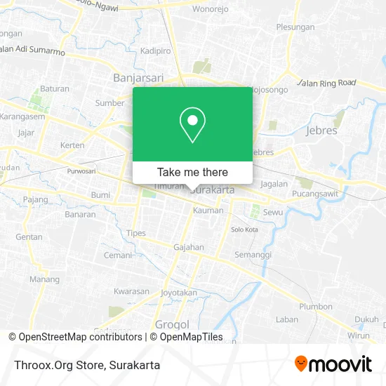 Throox.Org Store map