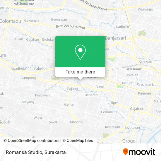Romansa Studio map