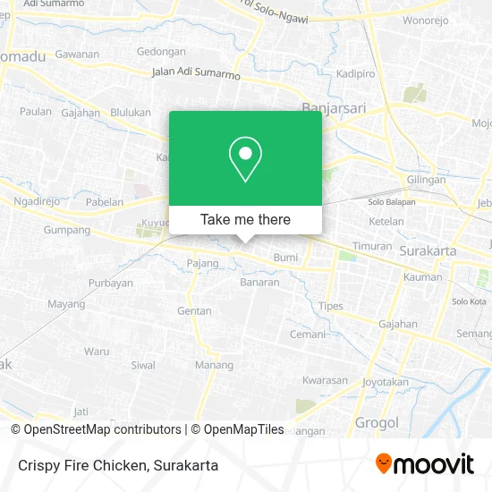 Crispy Fire Chicken map