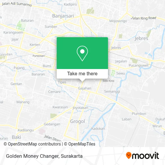 Golden Money Changer map