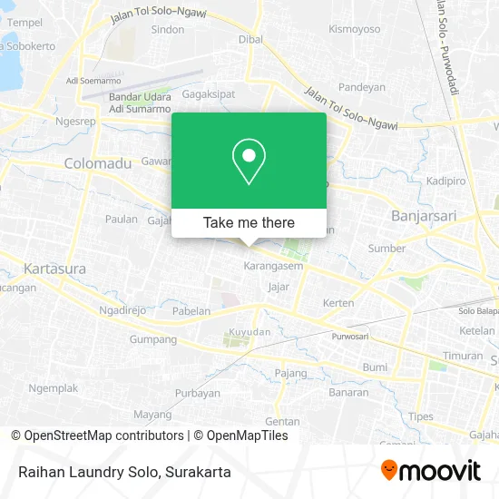 Raihan Laundry Solo map