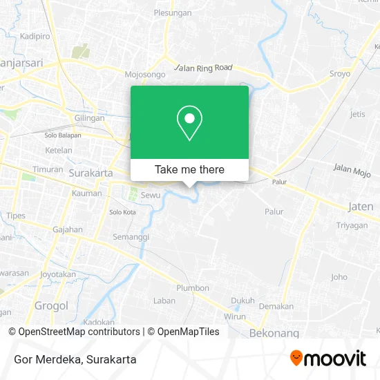 Gor Merdeka map