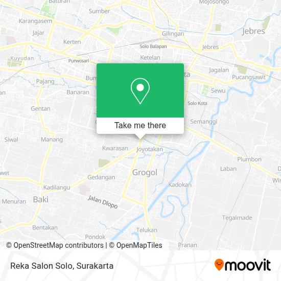 Reka Salon Solo map