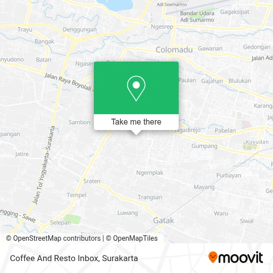 Coffee And Resto Inbox map