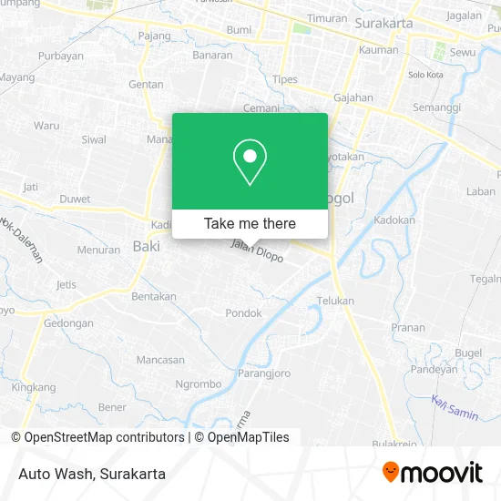 Auto Wash map