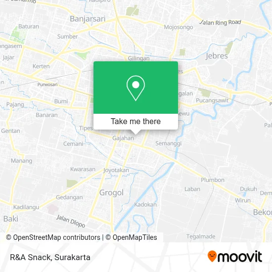R&A Snack map