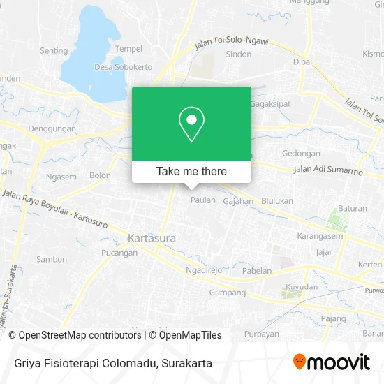 Griya Fisioterapi Colomadu map