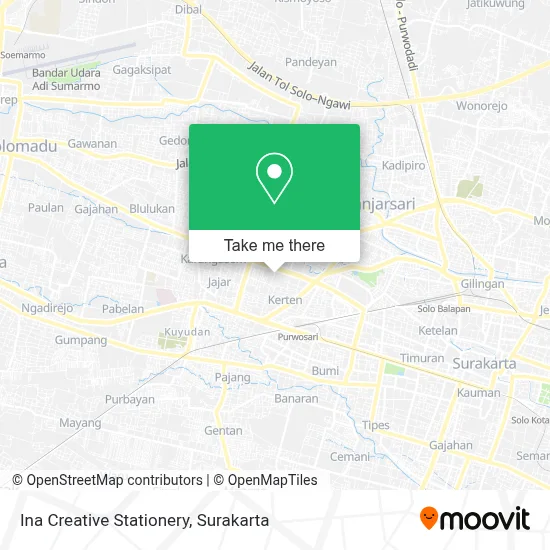 Ina Creative Stationery map