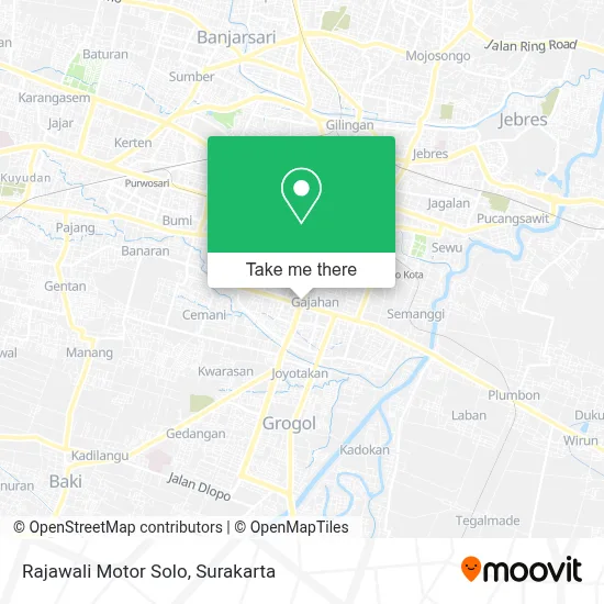 Rajawali Motor Solo map