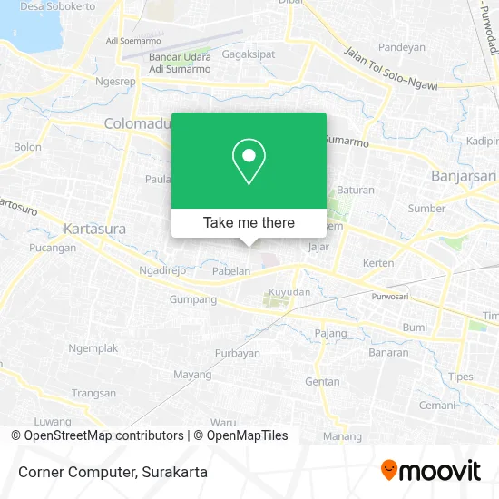 Corner Computer map