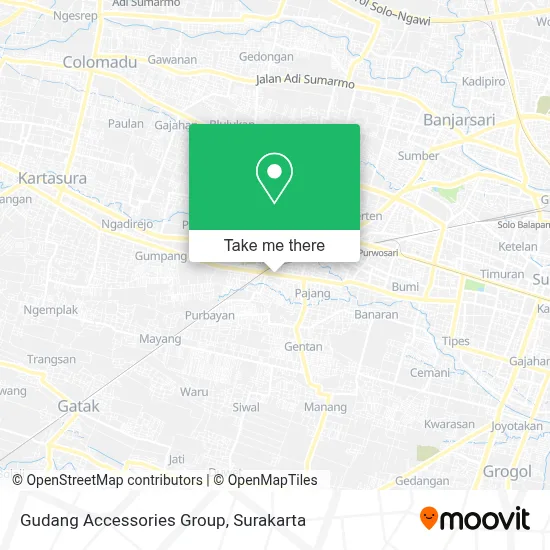Gudang Accessories Group map