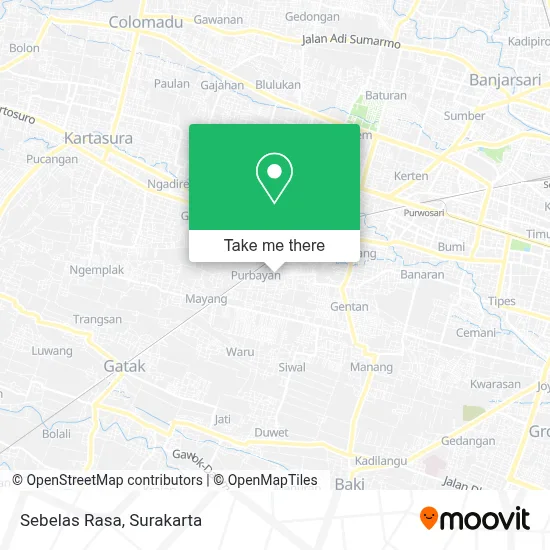 Sebelas Rasa map