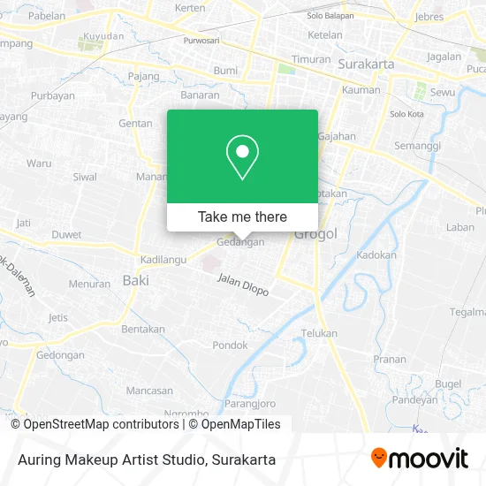 Auring Makeup Artist Studio map