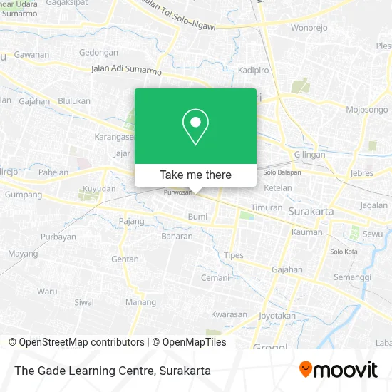 The Gade Learning Centre map