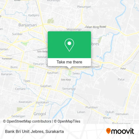 Bank Bri Unit Jebres map