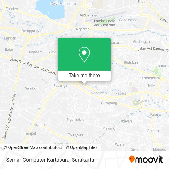 Semar Computer Kartasura map